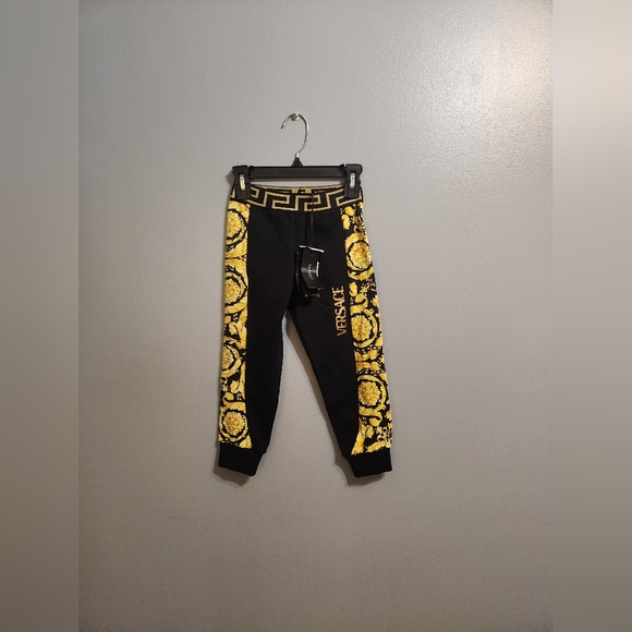 $285 Versace Boys' Barocco Jogger Pants - Sz 4 - Picture 2 of 4